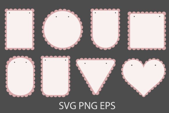 Download Flag Garland, Scalloped Edge Banner - Premium Resources
