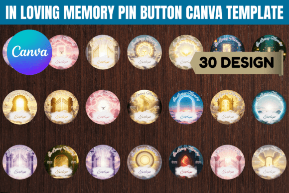 Download In Loving Memory Pin Button Canva Templa - Loving memory Collection