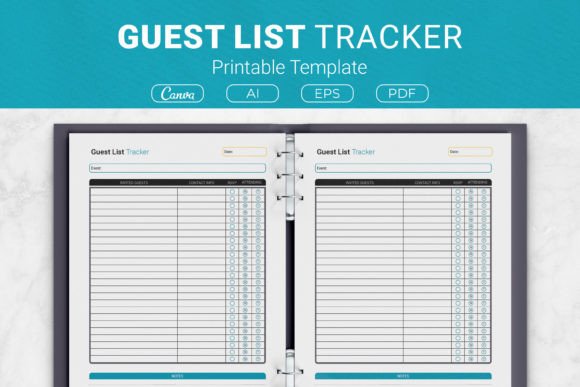 Download Guest List Tracker Printable Template - Printable template Collection
