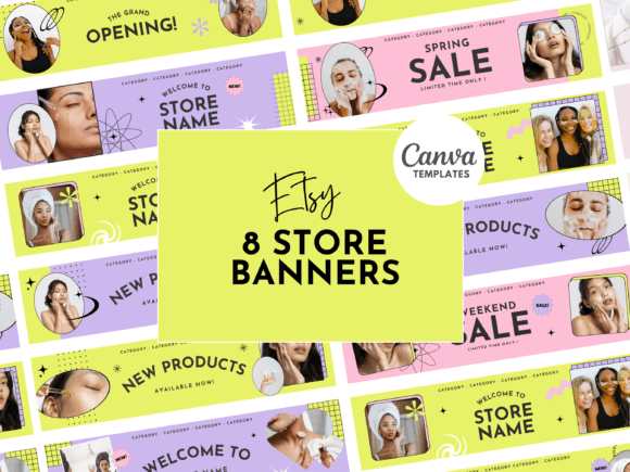 Download Bright Etsy Shop Banner Templates - Banner Collection