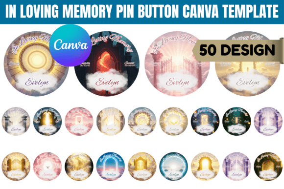 Download In Loving Memory Pin Button Template - Loving memory Collection