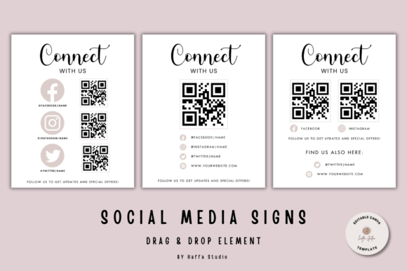 Download Canva QR Code Sign Printable Template - Printable template Collection