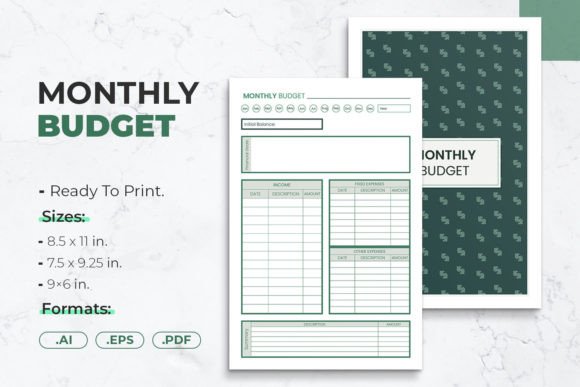 Download Monthly Budget | Printable Template - Printable template Collection
